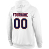 Custom Stitched White Navy-Old Gold Sports Pullover Sweatshirt Hoodie