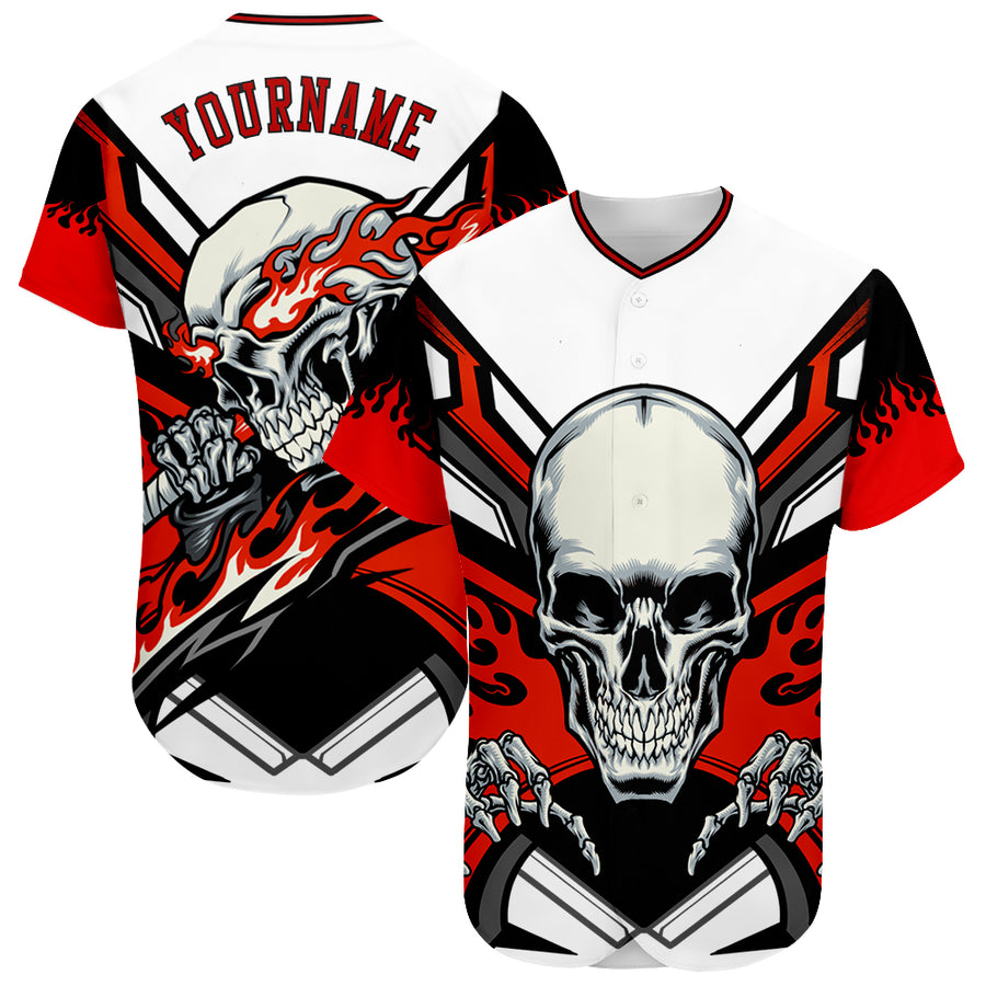 NFL Miami Dolphins Baseball Jersey 3D Personalized Skull Score Big