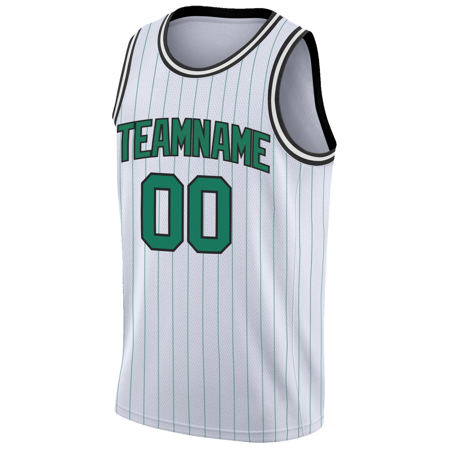 FANSIDEA Custom Basketball Jersey Kelly Green White-Red 3D Mexico Authentic Men's Size:S