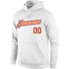 Custom Stitched White Orange-Royal Sports Pullover Sweatshirt Hoodie