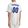 Custom White Royal Authentic Baseball Jersey