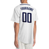 Custom White Navy Authentic Baseball Jersey