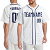 Custom White Navy Authentic Baseball Jersey