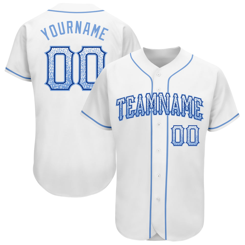 Custom Gray Light Blue-Royal Authentic Drift Fashion Baseball Jersey  Discount