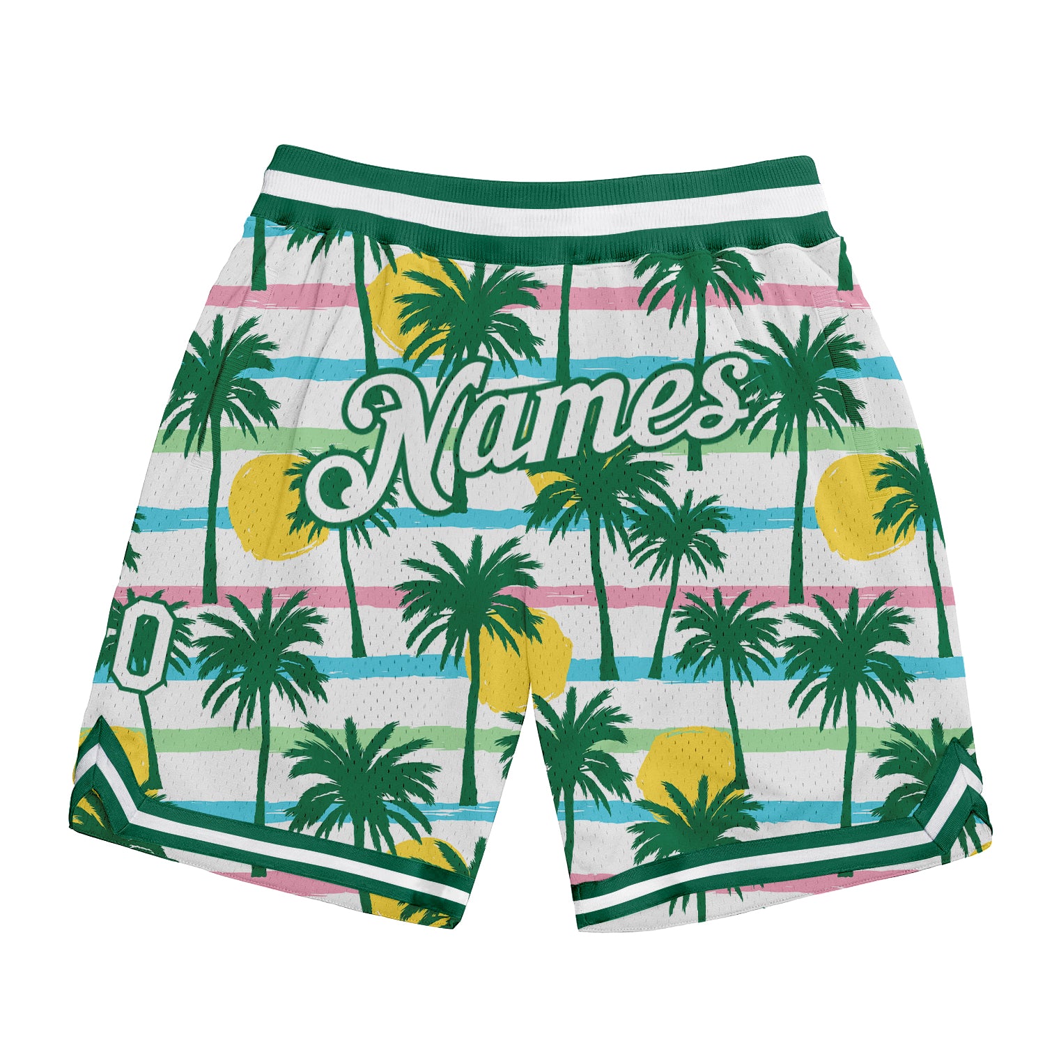 Men's Custom Palm Trees Basketball Shorts